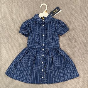 NWT! Toddler Girl Polo Ralph Lauren Puff Sleeve Ruffle Dress